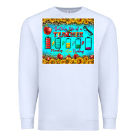 White Battery Life Of A Teacher Tumbler Premium Sweatshirt - BundleAndBundleShop