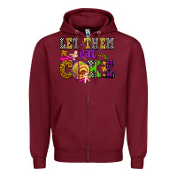 Burgundy let them eat cake olivia Zipper Hoodie - OliviaCreatesArt