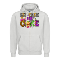 Dove Grey let them eat cake olivia Zipper Hoodie - OliviaCreatesArt