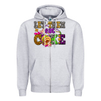 Heather Grey let them eat cake olivia Zipper Hoodie - OliviaCreatesArt
