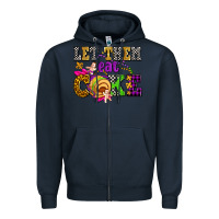 Navy let them eat cake olivia Zipper Hoodie - OliviaCreatesArt