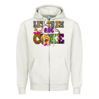 Oatmeal Heather let them eat cake olivia Zipper Hoodie - OliviaCreatesArt