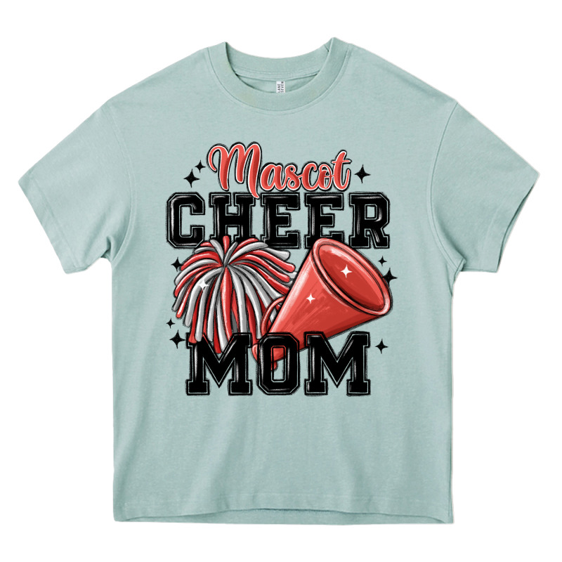 Mascot Cheer Mom Heavy Core Tee by MaliasSmallBusiness | Teevron