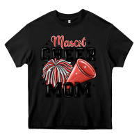 Black mascot cheer mom Heavy Core Tee - MaliasSmallBusiness