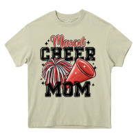 Mossy mascot cheer mom Heavy Core Tee - MaliasSmallBusiness