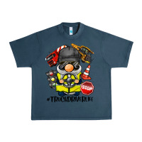Midnight Navy truck driver life gnome Urban Heavy Tee - BarkalooDesign