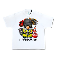 White truck driver life gnome Urban Heavy Tee - BarkalooDesign