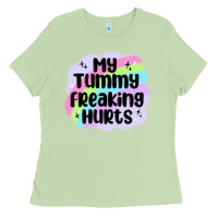 Matcha my tummy freaking hurts Ladies Tee - MaliasSmallBusiness