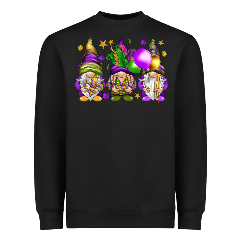 Mardi Gras Gnomies With Elements Heavyweight Sweatshirt by HowdyJamesFarm | Teevron