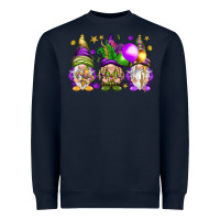 Navy Mardi Gras gnomies with elements Heavyweight Sweatshirt - HowdyJamesFarm