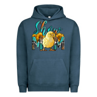 Pigment Midnight Navy Western Show Mom Baby Chick Urban Hoodie - LillyAllenDesigns