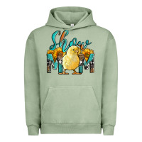 Pigment Oil Green Western Show Mom Baby Chick Urban Hoodie - LillyAllenDesigns