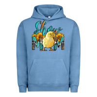 Pigment Pebble Blue Western Show Mom Baby Chick Urban Hoodie - LillyAllenDesigns