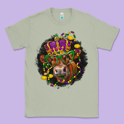 Mardi Gras Red Angus Classic Tee Designed By Lillyallendesigns