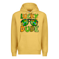 Antique Gold St. Patrick's Lucky dude Premium Hoodie - OliviaCreatesArt