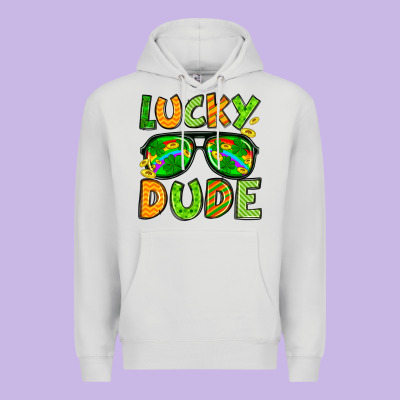 St. Patrick's Lucky Dude Premium Hoodie Designed By Oliviacreatesart