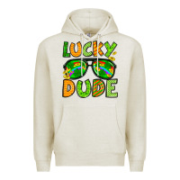 Oatmeal Heather St. Patrick's Lucky dude Premium Hoodie - OliviaCreatesArt
