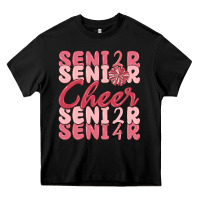 Black senior cheer 2024 Heavy Core Tee - MaliasSmallBusiness