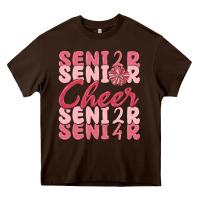 Chocolate Brown senior cheer 2024 Heavy Core Tee - MaliasSmallBusiness