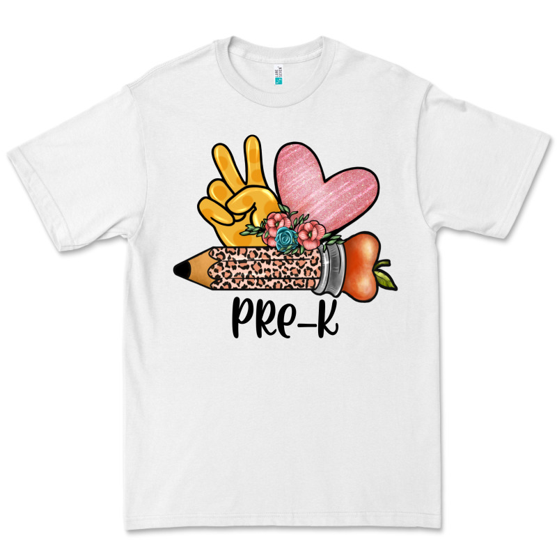Peace Love Pre K Premium Tee by JahusDesignShop | Teevron