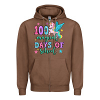 Chestnut hundred magical days of school unicorn Zipper Hoodie - OliviaCreatesArt