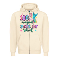 Sandshell hundred magical days of school unicorn Zipper Hoodie - OliviaCreatesArt