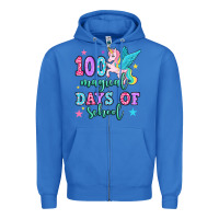 True Royal hundred magical days of school unicorn Zipper Hoodie - OliviaCreatesArt