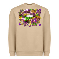 Mushroom Mardi Gras lips Heavyweight Sweatshirt - HowdyJamesFarm