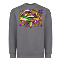 Storm Mardi Gras lips Heavyweight Sweatshirt - HowdyJamesFarm