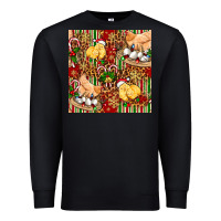 Black christmas chicken Premium Sweatshirt - FaDigitalArtStudio