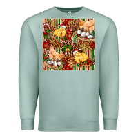 Seafoam christmas chicken Premium Sweatshirt - FaDigitalArtStudio