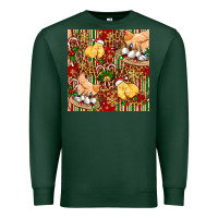 Sports Green christmas chicken Premium Sweatshirt - FaDigitalArtStudio