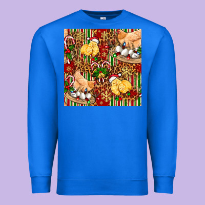Christmas Chicken Premium Sweatshirt Designed By Fadigitalartstudio