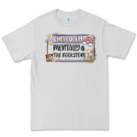 Dove Grey hello im mentally at the bookstore Premium Tee - MaliasSmallBusiness