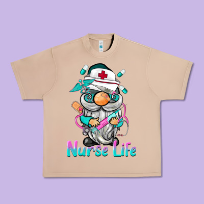 Nurse Life  Gnome Urban Heavy Tee Designed By Barkaloodesign