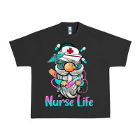 Pigment Black nurse life  gnome Urban Heavy Tee - BarkalooDesign