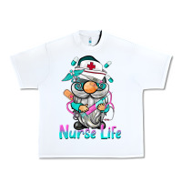 White nurse life  gnome Urban Heavy Tee - BarkalooDesign
