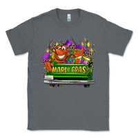 Charcoal Heather Mardi Gras truck Classic Tee - LillyAllenDesigns