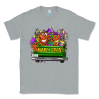 Heather Grey Mardi Gras truck Classic Tee - LillyAllenDesigns