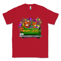 Red Mardi Gras truck Classic Tee - LillyAllenDesigns