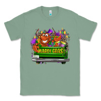Sage Mardi Gras truck Classic Tee - LillyAllenDesigns