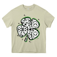 Mossy four leaf clover dalmatian print grunge Heavy Core Tee - MaliasSmallBusiness