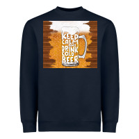 Navy keep calm and drink cold beer Heavyweight Sweatshirt - TumblerDesignByShophia