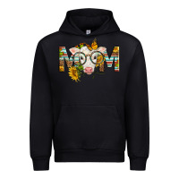 Black Western Baby Calf Mom With Sunflower Urban Hoodie - LillyAllenDesigns