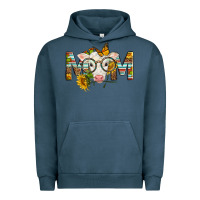 Pigment Midnight Navy Western Baby Calf Mom With Sunflower Urban Hoodie - LillyAllenDesigns
