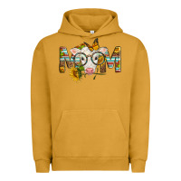 Pigment Peanut Butter Western Baby Calf Mom With Sunflower Urban Hoodie - LillyAllenDesigns