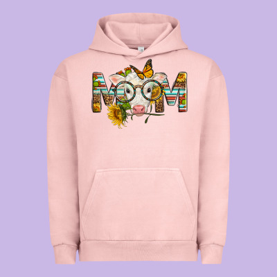 Western Baby Calf Mom With Sunflower Urban Hoodie Designed By Lillyallendesigns