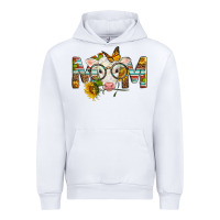 White Western Baby Calf Mom With Sunflower Urban Hoodie - LillyAllenDesigns