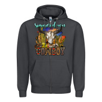 Smoke simmer down cowboy Zipper Hoodie - OliviaCreatesArt