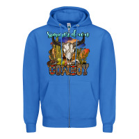 True Royal simmer down cowboy Zipper Hoodie - OliviaCreatesArt